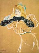  Henri  Toulouse-Lautrec Yvette Guilbert oil painting reproduction